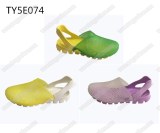 Fancy tpu upper ladies jelly clogs shoes
