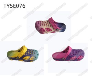 Fancy printing upper girls & ladies beach sandals clogs