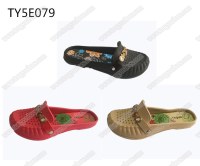 Fashion nude ladies eva loafer clogs sandals