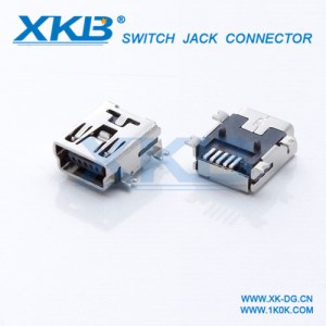 Mini usb female patch mini connector