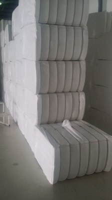 Hydrophiles Fibres de coton blanchies