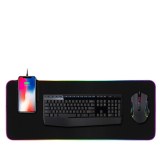 Tapis de bureau de souris de chargeur sans fil en gros - 31,2 "x 11,8" Qi Chargement ra...