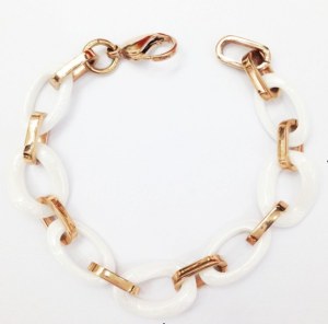 Ceramic and stainless steel bracelet