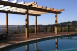 Wood plastic composite Pergola