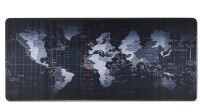 World Map Extended Gaming tapis de souris noir grande taille 900x400mm tapis de bureau...