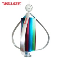WS-WT400W Wellsee solar windmill street light (squirrel-cage small Squirrel-cage wind...)