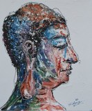 New Design Buddha Canvas Oil Painting Abstract Wall Art