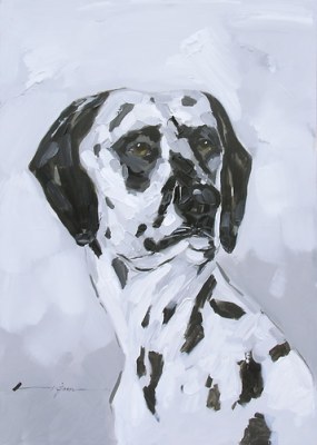 Top Selling Abstract Dog Canvas Oil Painting Wall Art