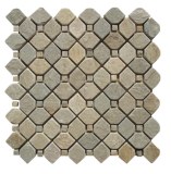 ZFBM014-G Yellow Quartzite Mosaic