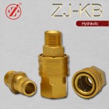 Brass/SS Japaness type non valves high flow Straight Through hydraulic couplers