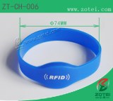 RFID oval silicone wristband (Φ74mm, Product model:ZT-CH-006)