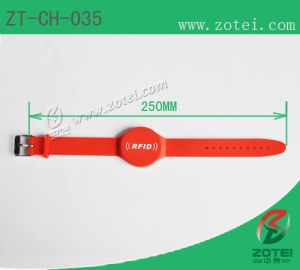 RFID Soft PVC wristband tag(ZT-CH-035)