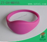Oblate RFID Silicone Wristband (Product model: ZT-CH-WBY55)