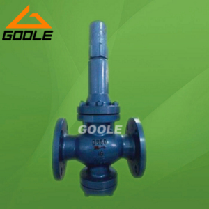 Direct acting piston type pressure reducing valve
