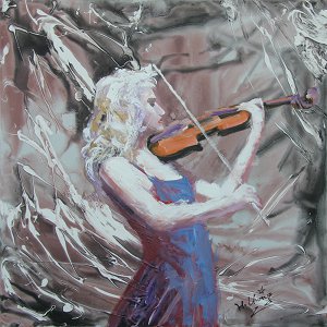 Figurative Oil Painting Handmade Canvas Wall Art for Home Decoration